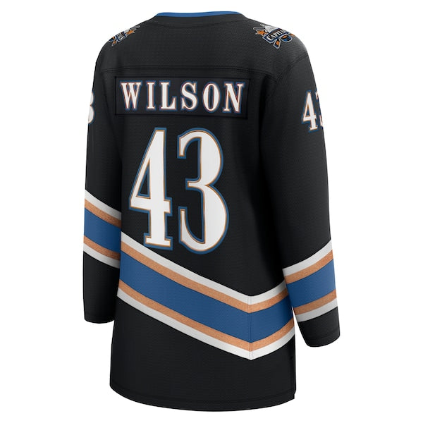 Tom Wilson Washington Capitals  Women's Alternate 50th Anniversary Premier Breakaway Player Jersey - Black/Navy/Red