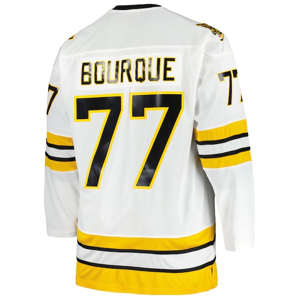 Ray Bourque Boston Bruins Big & Tall Captain Patch Blue Line Player Jersey - White