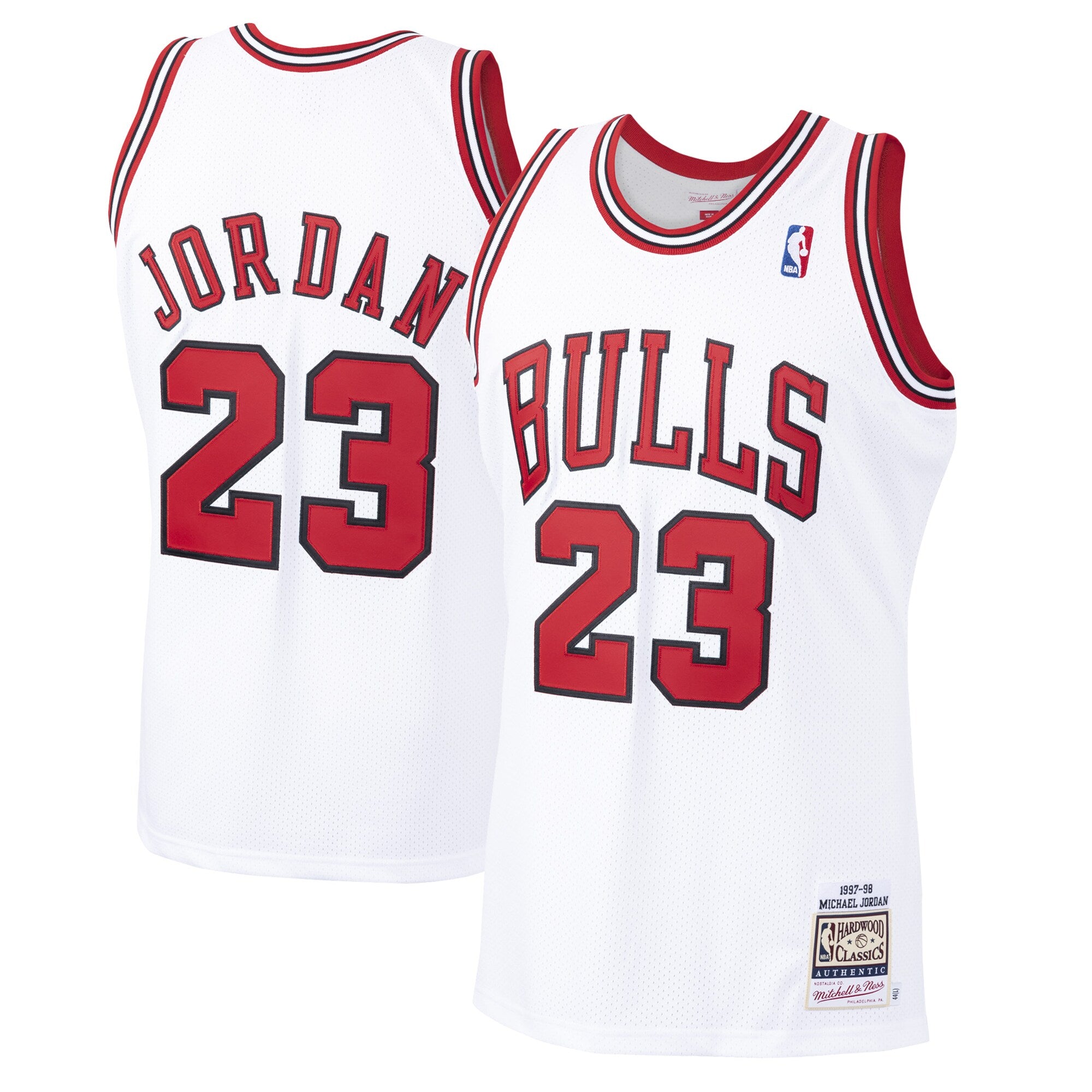 Michael Jordan Chicago Bulls 1997/98 Hardwood Classics Authentic Jersey - Black/Scarlet/White