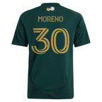 Santiago Moreno Portland Timbers adidas Youth 2025 Forever Green & Gold Replica Player Jersey - Green