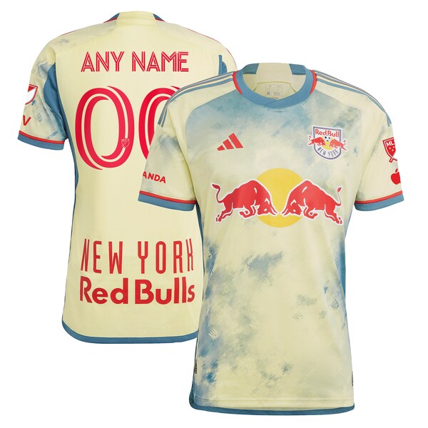 New York Red Bulls adidas 2024 Daniel Patrick Kit Authentic Custom Jersey - Yellow