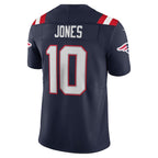 Mac Jones New England Patriots Nike Vapor Limited Jersey - Navy/White