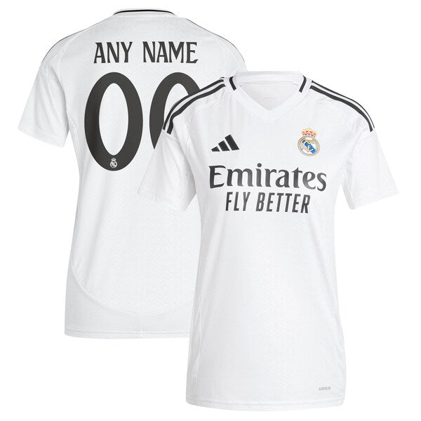 Los Merengues adidas Women's 2024/25 Home Replica Custom Jersey - White