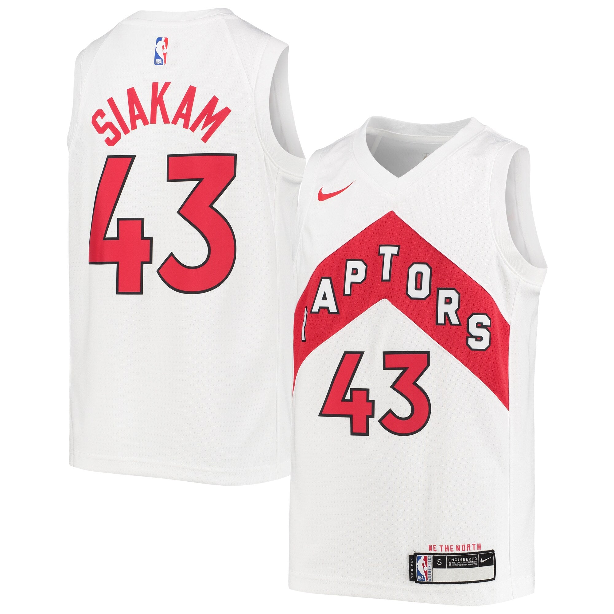Pascal Siakam Toronto Raptors Nike Youth Swingman Jersey - Icon Edition - Red/White