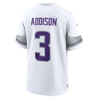 Jordan Addison Minnesota Vikings Nike Alternate Game Player Jersey - White