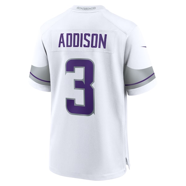 Jordan Addison Minnesota Vikings Nike Alternate Game Player Jersey - White