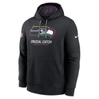 Seattle Seahawks Nike 2024 NFL Crucial Catch Club Pullover Hoodie - Black