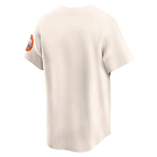 Houston Astros Nike Throwback Cooperstown Collection Limited Jersey - Cream