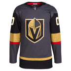 Vegas Golden Knights adidas  Alternate  Primegreen Authentic Custom Jersey - Gray