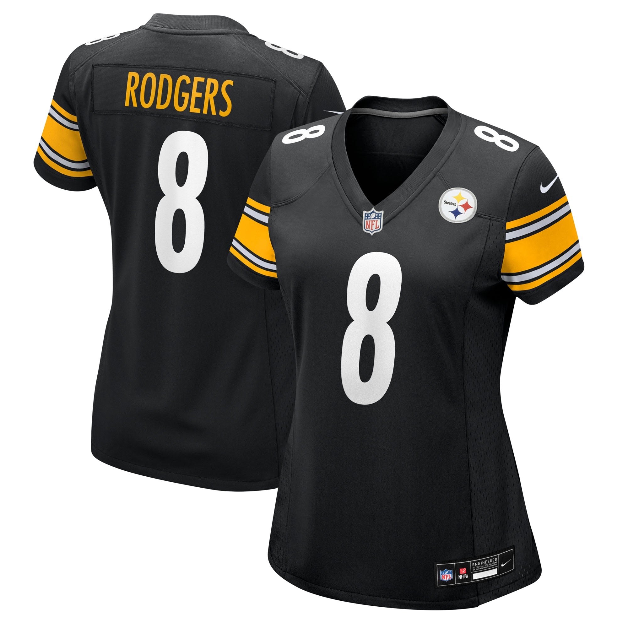 Aaron Rodgers Pittsburgh Steelers Nike Women's Alternate 1933 Throwback Game Jersey - Gold/Black