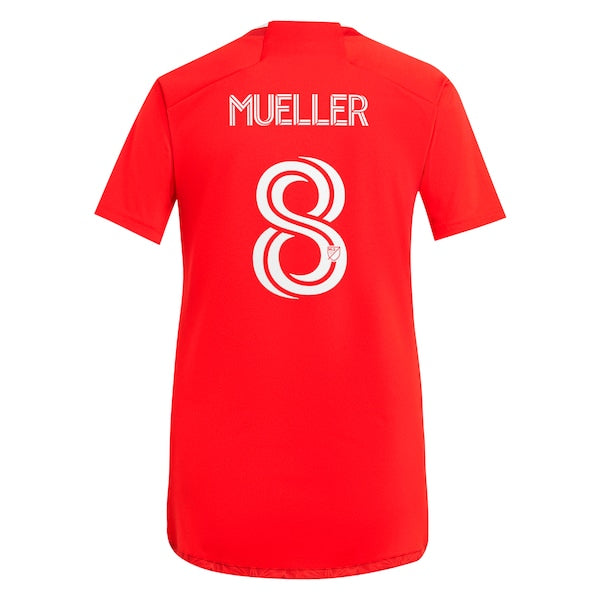 Chris Mueller Chicago Fire adidas Women's 2024 Return To Red Replica Player Jersey – Red