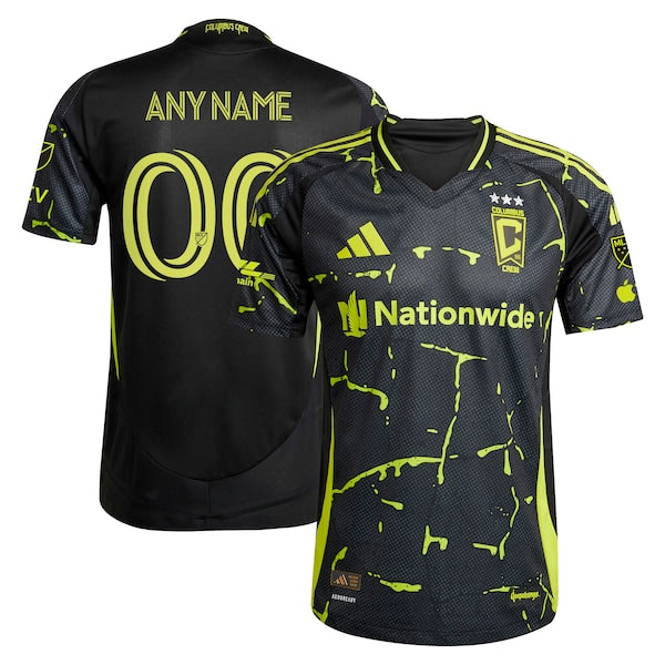 Columbus Crew adidas 2025 The Goosebumps Kit Authentic Custom Jersey - Black