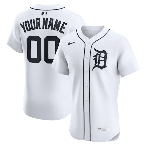 Detroit Tigers Nike Home Elite Custom Jersey - White