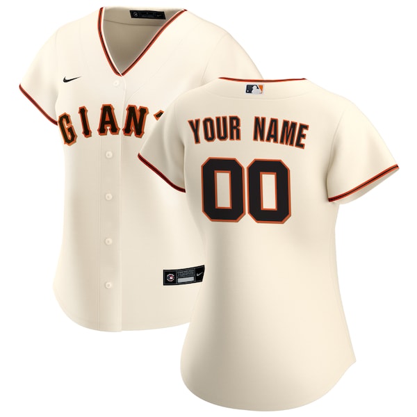 San Francisco Giants Nike Women's Home Replica Custom Jersey - Cream