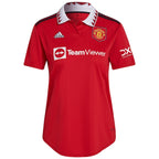 Manchester United adidas Women's 2022/23 Home Replica Custom Jersey - Red