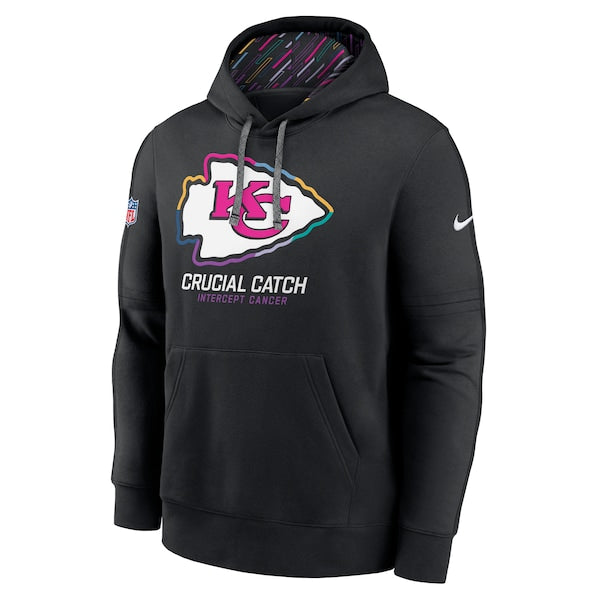 Kansas City Chiefs Nike 2024 NFL Crucial Catch Club Pullover Hoodie - Black