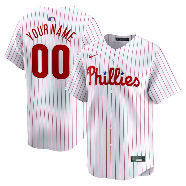 Philadelphia Phillies Nike Home Limited Custom Jersey - White