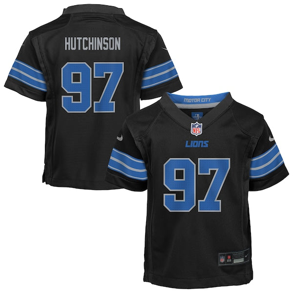 Aidan Hutchinson Detroit Lions Nike Preschool Alternate Player Game Jersey - Black