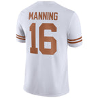 Men's Nike Arch Manning White Texas Longhorns NIL Replica Football Jersey - White/Orange