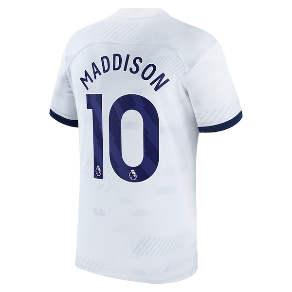 James Maddison Tottenham Hotspur Nike 2023/24 Home Stadium Replica Player Jersey - White/Tan