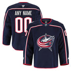 Columbus Blue Jackets  Home Authentic Pro Custom Jersey - Navy