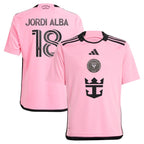 Jordi Alba Ramos Inter Miami CF adidas Youth 2024 2getherness Replica Player Jersey - Pink