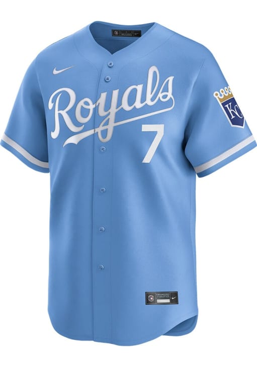 Bobby Witt Jr. Kansas City Royals Nike Alternate Limited Player Jersey – Light Blue