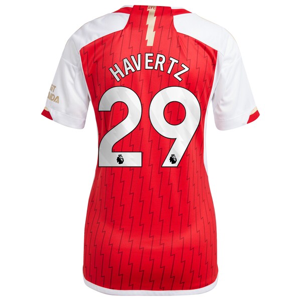 Kai Havertz Arsenal adidas Women's 2023/24 Home Replica Player Jersey - Red/Green/Yellow