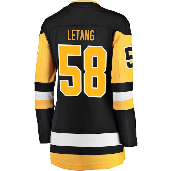 Kris Letang Pittsburgh Penguins  Women's Home Breakaway Player Jersey - Black