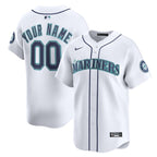 Seattle Mariners Nike Home Limited Custom Jersey - White