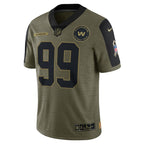 Chase Young Washington Football Team Nike 2021 Salute To Service Limited Player Jersey - Olive