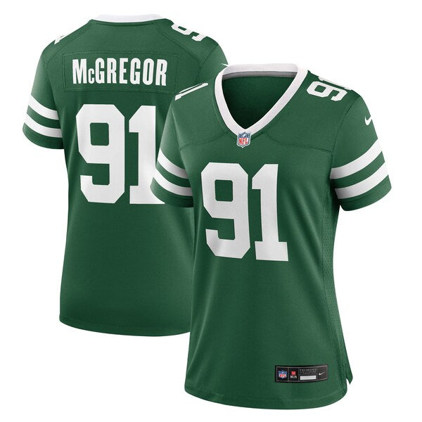 Braiden McGregor New York Jets Nike Women's Team Game Jersey - Legacy Green