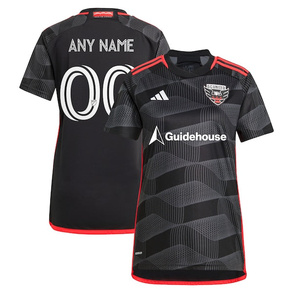 D.C. United adidas Women's 2024 The Icon Kit Replica Custom Jersey – Black