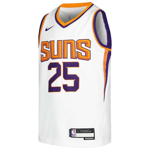 Mikal Bridges Phoenix Suns Nike Youth Swingman Jersey -Association Edition - White/Purple