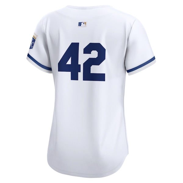 Kansas City Royals Nike Women's 2024 Jackie Robinson Day Home Limited Jersey – White