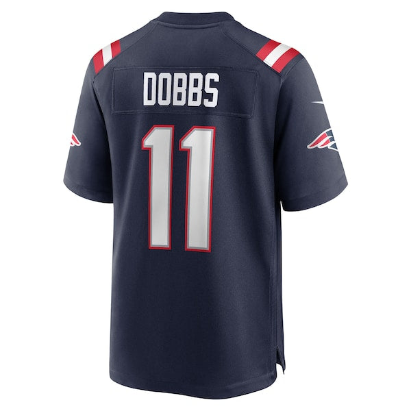 Joshua Dobbs New England Patriots Nike Team Game Jersey -  Navy