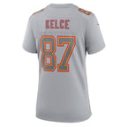 Travis Kelce Kansas City Chiefs Nike Women's Super Bowl LVIII Atmosphere Fashion Game Jersey - Gray