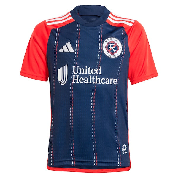 New England Revolution adidas Youth 2024 Boston Tea Party Replica Jersey – Navy