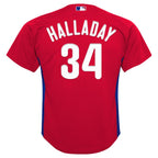 Roy Halladay Philadelphia Phillies  Preschool Cooperstown Collection Mesh Batting Practice Jersey - Red