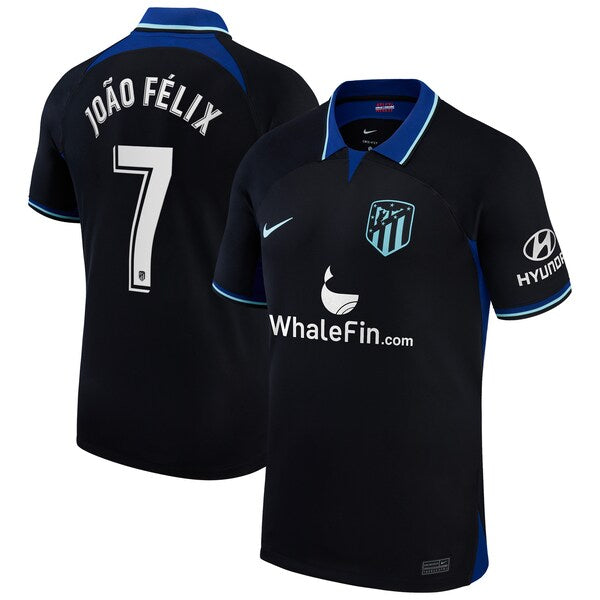 João Félix Atletico de Madrid Nike 2022/23 Away Breathe Stadium Replica Player Jersey - Black