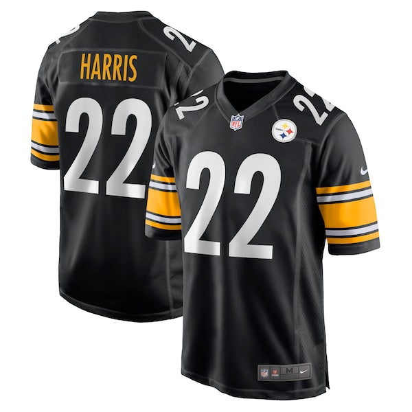 Najee Harris Pittsburgh Steelers Nike Youth Game Jersey - Black/White