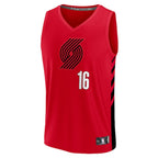 Yang Hansen Portland Trail Blazers  Fast Break Replica Jersey - Red - Statement Edition