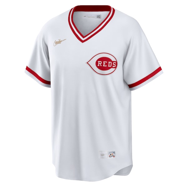 Cincinnati Reds Nike Home Cooperstown Collection Team Custom Jersey - White