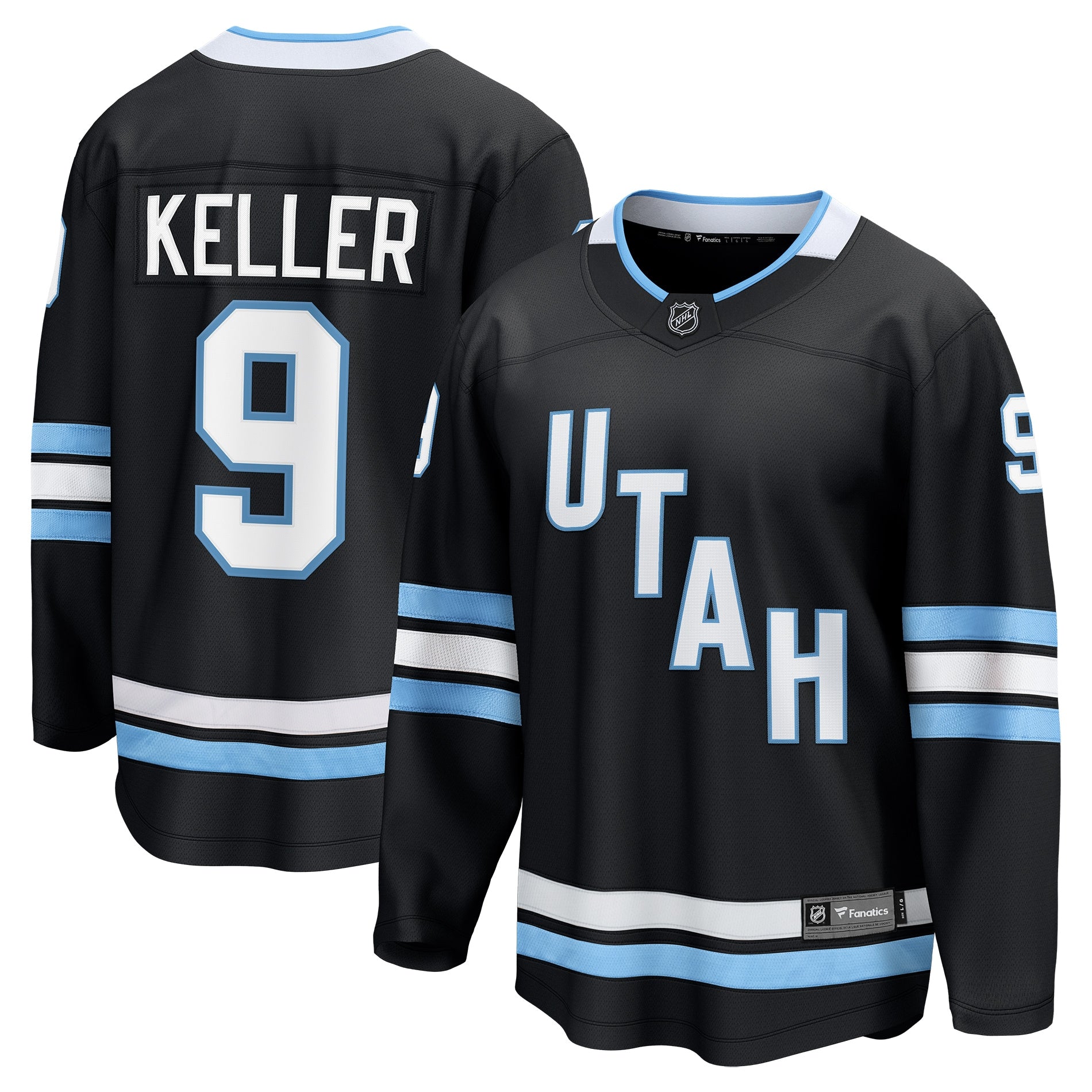 Clayton Keller Utah Hockey Club  Breakaway Player Jersey - White/Black