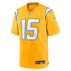Ladd McConkey Los Angeles Chargers Nike Alternate Charger Power Game Player Jersey - Gold/Powder Blue/Navy