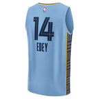 Zach Edey Memphis Grizzlies  Fast Break Replica Player Jersey - Statement Edition - Light Blue