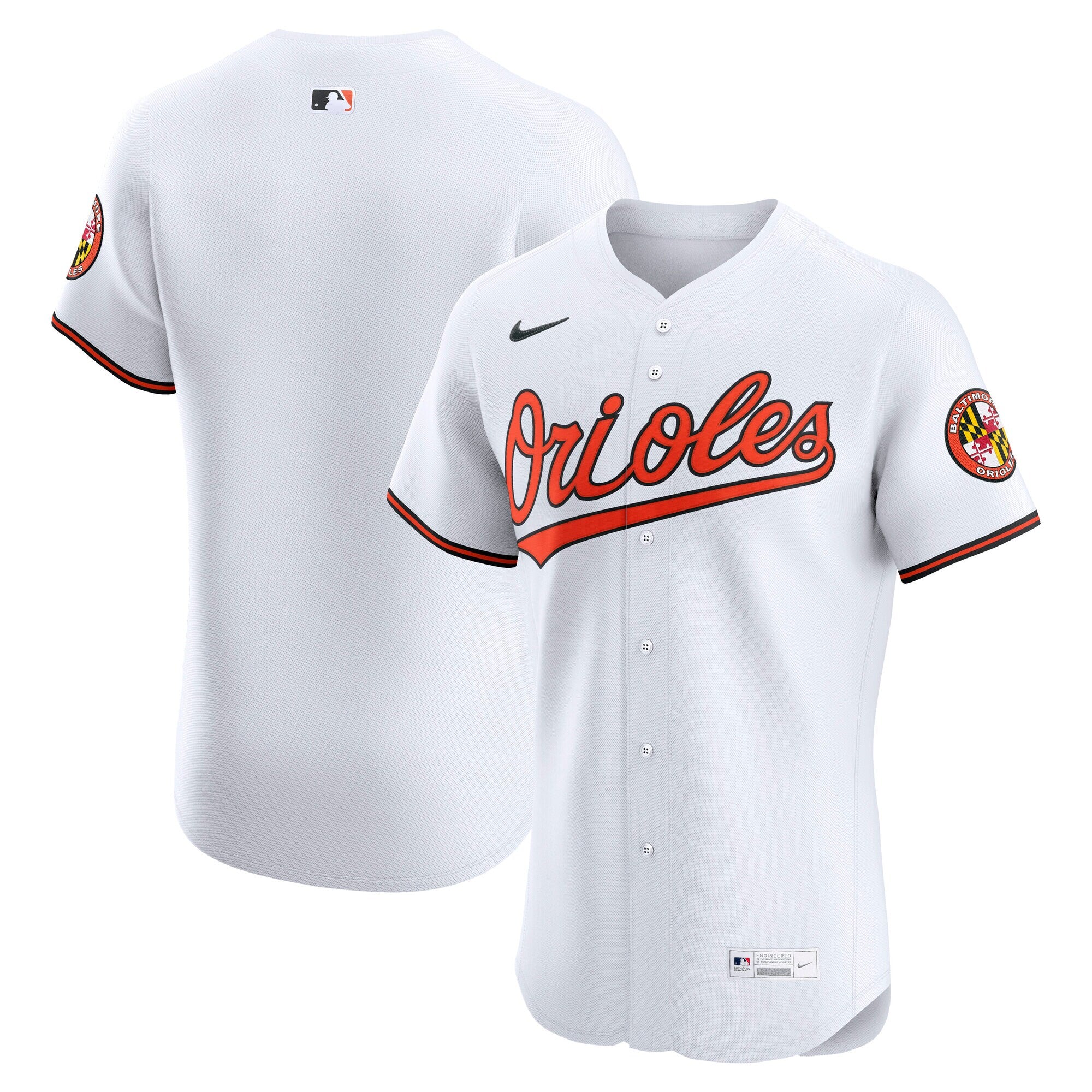Baltimore Orioles Nike Alternate 2  Elite Jersey - Orange/White/Black