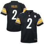 Justin Fields Pittsburgh Steelers Nike Youth Team Game Jersey - Black