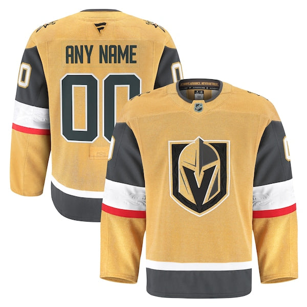 Vegas Golden Knights  Home Authentic Pro Custom Jersey - Gold