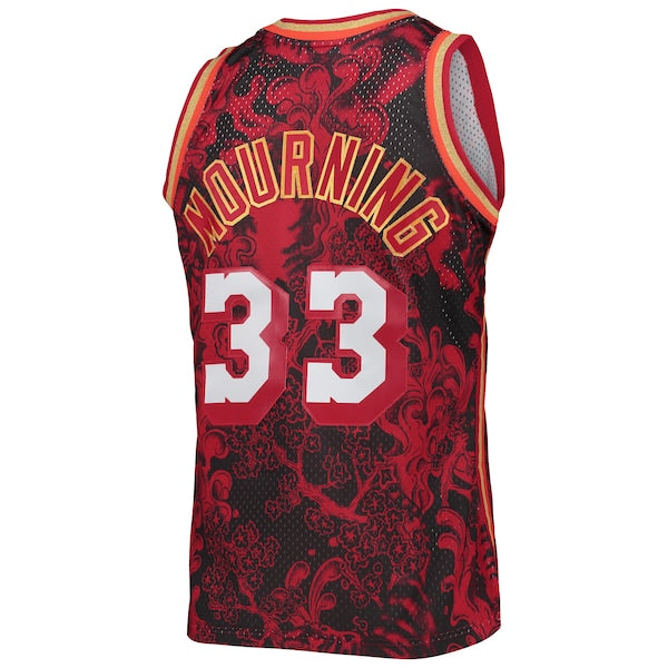 Alonzo Mourning Miami Heat Hardwood Classics 1996/97 Lunar New Year Swingman Jersey - Red